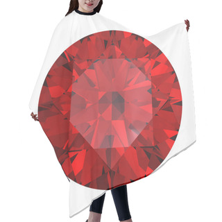 Personality  Red Round Shaped Garnet Hair Cutting Cape