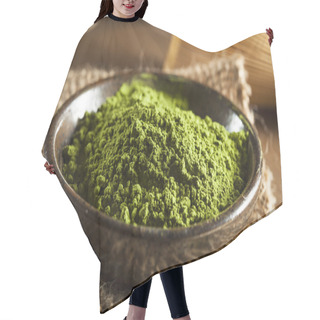 Personality  Raw Organic Green Matcha Tea Hair Cutting Cape