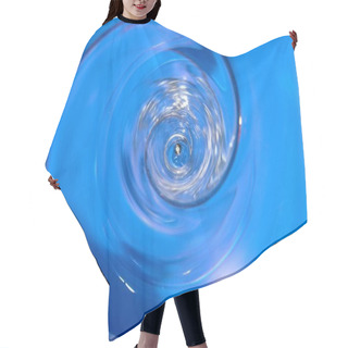 Personality  Water Drop On Blue Background Hair Cutting Cape