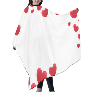 Personality  Cartoon Frame With Hearts Hair Cutting Cape