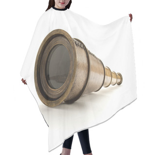 Personality  Antique Spyglass. Hair Cutting Cape