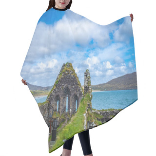 Personality  Old Ruins On Abbey Island At The Derrynane Beach At The Ring Of Kerry, Caherdaniel, County Kerry, Ireland Hair Cutting Cape