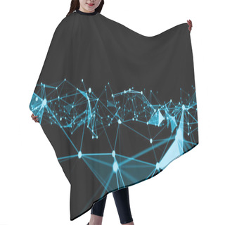Personality  Wave Of Connection Network Dots Of Innovative Creation Hair Cutting Cape