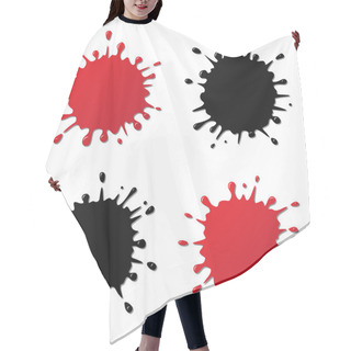 Personality  Realistic Splashes Hair Cutting Cape