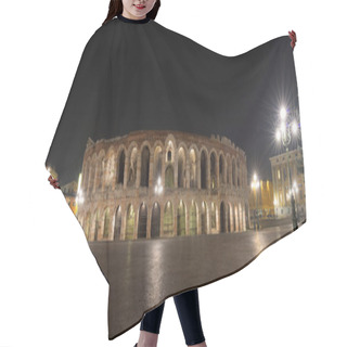 Personality  Verona Arena At Night - Roman Amphitheater Hair Cutting Cape