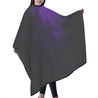 Personality  Abstract Mystical Black Background With Purple Smoke  Hair Cutting Cape