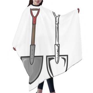 Personality  Shovel Hair Cutting Cape