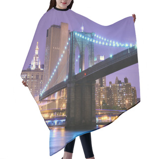 Personality  Brooklyn Bridge In New York Hair Cutting Cape