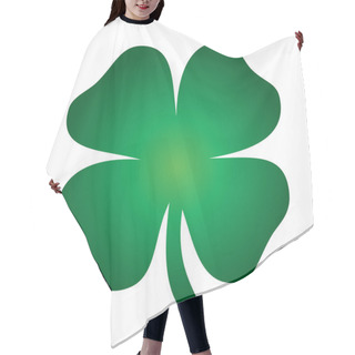Personality  Green Four Leaf Clover Hair Cutting Cape