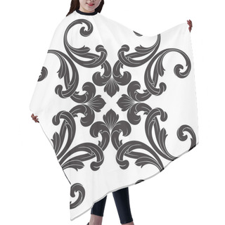Personality  Classical Baroque Ornament Vector  Hair Cutting Cape