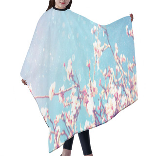 Personality  Cherry Tree Flowers Hair Cutting Cape