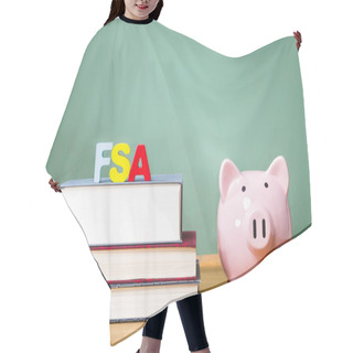 Personality  Federal Student Aid Theme With Textbooks Hair Cutting Cape