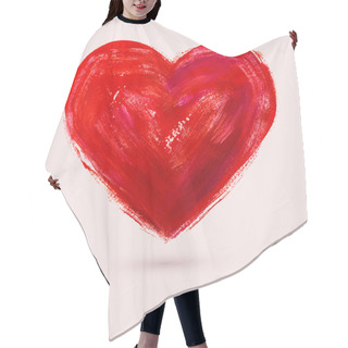 Personality  Watercolor Heart, Vector Illustration Hair Cutting Cape