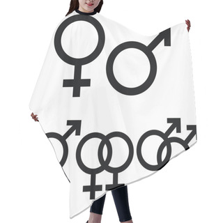Personality  Male And Female Signs Hair Cutting Cape