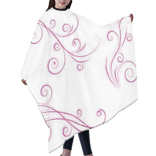Personality  Swirls Floral Designs Hair Cutting Cape