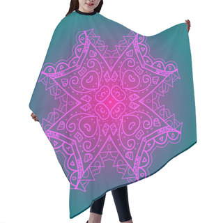 Personality  Oriental Mandala Motif. What Is Karma? Hair Cutting Cape