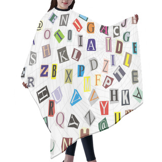 Personality  Alphabet On A Web Hair Cutting Cape