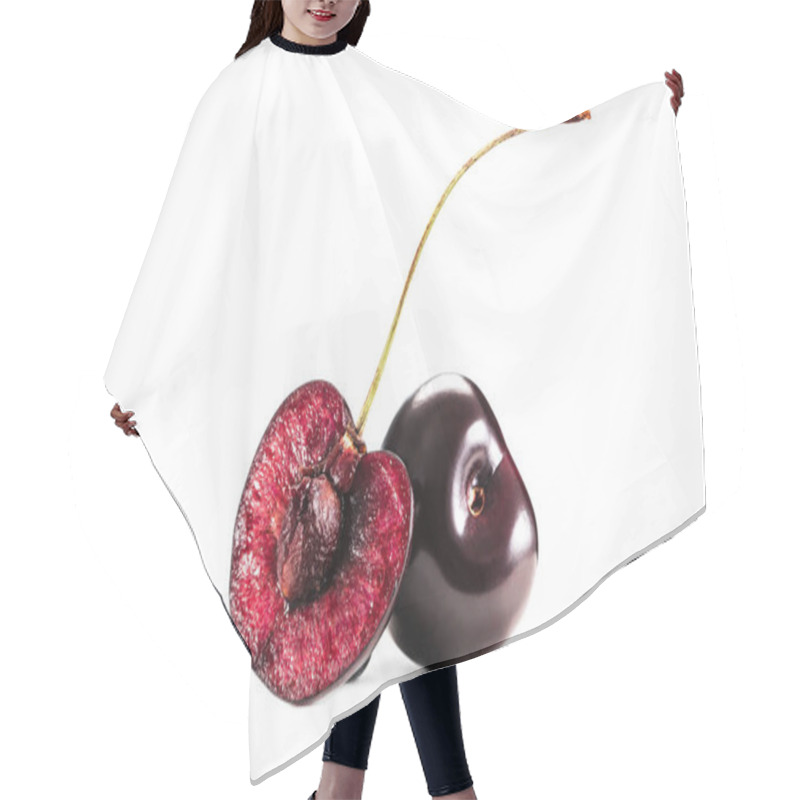 Personality  whole and half cherry berries hair cutting cape