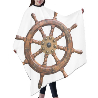 Personality  Isolated Ships Wheel Hair Cutting Cape