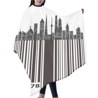 Personality  City Bar Code Hair Cutting Cape