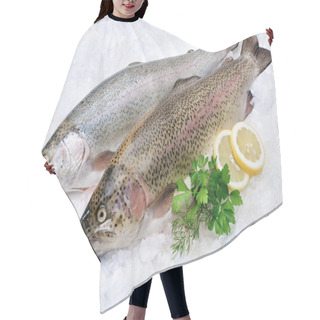 Personality  Rainbow Trout On Ice Hair Cutting Cape