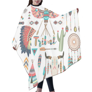 Personality  Tribal Indian Native Elements Set Hair Cutting Cape