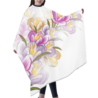 Personality  Floral Background With Clean Space For Text Hair Cutting Cape
