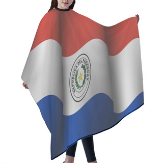 Personality  Paraguay Waving Flag Background Design On Sunset View Vector Illustration Suitable For Poster, Social Media Design Event On Paraguay Hair Cutting Cape