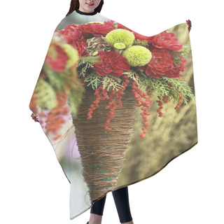 Personality  Bouquet Of Flowers Hair Cutting Cape