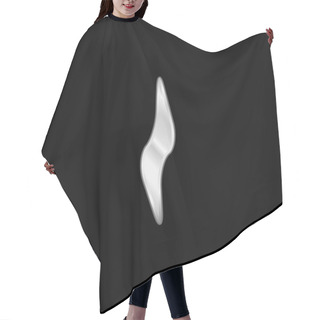 Personality  Beam Electricity Silver Plated Metallic Icon Hair Cutting Cape