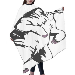 Personality  Bear Grizzly Hair Cutting Cape
