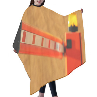 Personality  Red Barrier Hair Cutting Cape
