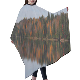 Personality  Trees On A Lake With Fall Colors Great Reflection. Looks Like A Crescendo Of Noise. Hair Cutting Cape