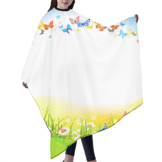 Personality  Background With Butterflies Hair Cutting Cape