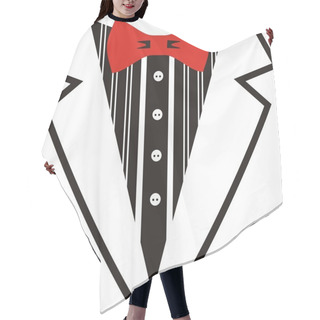 Personality  Tuxedo With Bow Tie Hair Cutting Cape