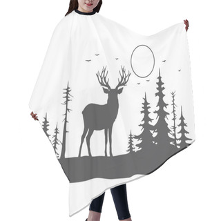 Personality  Deer In Forest Hair Cutting Cape