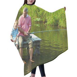 Personality  Fishing Time Hair Cutting Cape