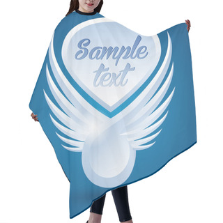 Personality  Winged Background. Vector Illustration. Hair Cutting Cape