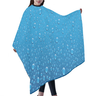 Personality  Many Blue Water Drops Background Hair Cutting Cape