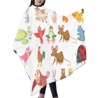 Personality  Set Of Different Animals Hair Cutting Cape