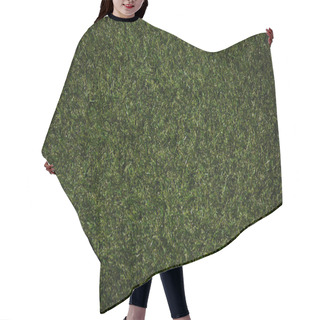 Personality  Top View Of Field With Green Grass Hair Cutting Cape