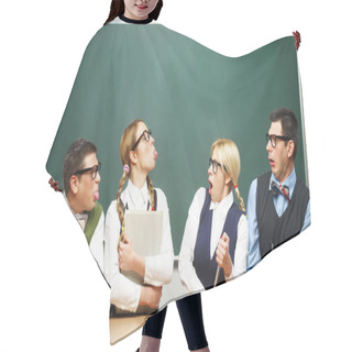 Personality  Modern Against Classical Nerds Hair Cutting Cape