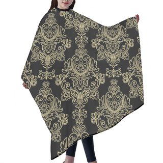 Personality  Seamless Damask Pattern For Background Or Wallpaper Design. Seam Hair Cutting Cape