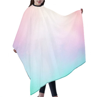 Personality  Pretty Pink Purple And Blue Green Colors In Blurred Background With Whited Out Center Design Hair Cutting Cape