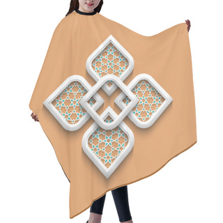 Personality  3d Elegant Pattern In Arabic Style Hair Cutting Cape