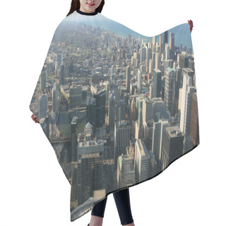 Personality  Chicago Aerial View Hair Cutting Cape