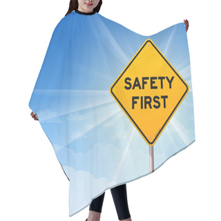 Personality  Safety First Danger Sign Hair Cutting Cape