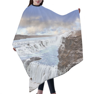 Personality  Gulfoss Waterfall In Iceland  Hair Cutting Cape