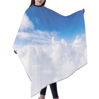 Personality  Blue Sky With White Clouds In Rome, Italy Hair Cutting Cape