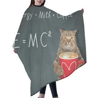 Personality  Cat With Energy Coffee Hair Cutting Cape